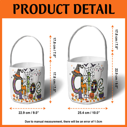 Petthouse | Personalized Halloween Candy Bag, Halloween Treat Bags For Kids, Halloween Gift