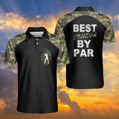 Petthouse | Golf Polo Shirt, Golf Camo Polo Shirt, Best Grandpa By Par Polo Shirt, Golf Dad Gift