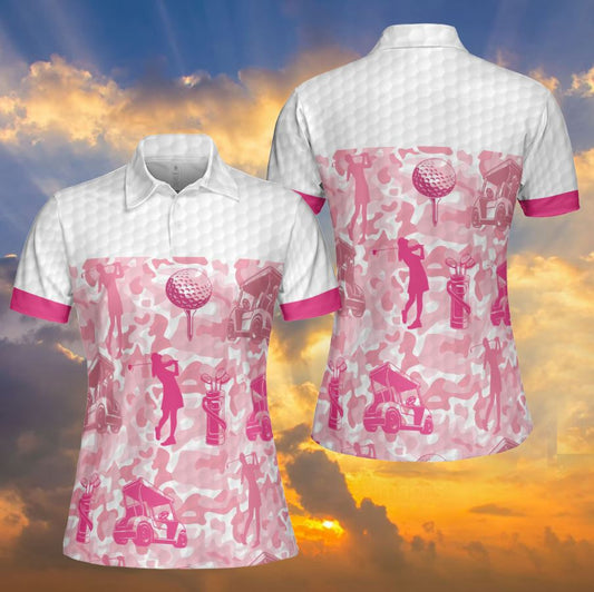 Petthouse | Pinky Golf Polo Shirt, Golfer Women Grandma Grandmothers Golf Lovers Gift