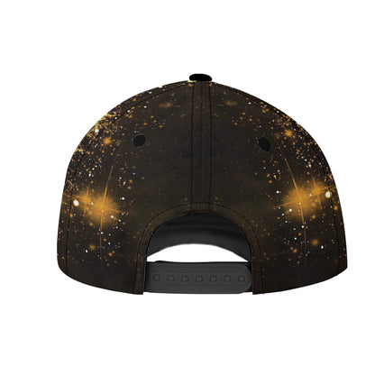 Petthouse | Gemini Zodiac Pattern Baseball Cap Zodiac Printed Baseball Cap Glitter Pattern Cap Zodiac Lover Gift