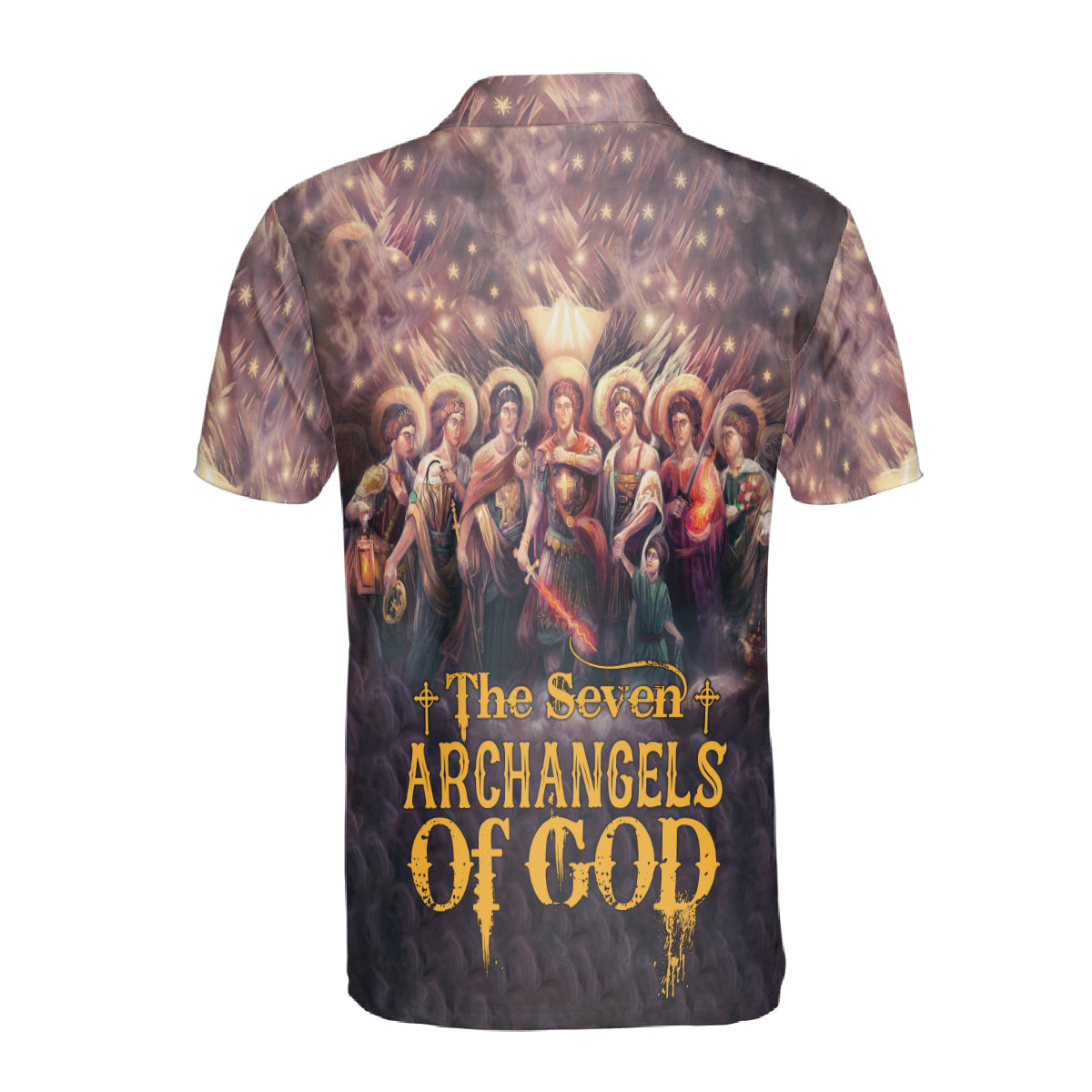 Petthouse | The Seven Archangels Of God Polo Shirt Jesus God Christian Sport Shirts Religious Gift Idea