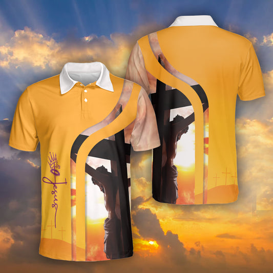 Petthouse | Jesus On Cross Polo Shirt Jesus Is My Savior Polo Shirt Jesus Christian Religion