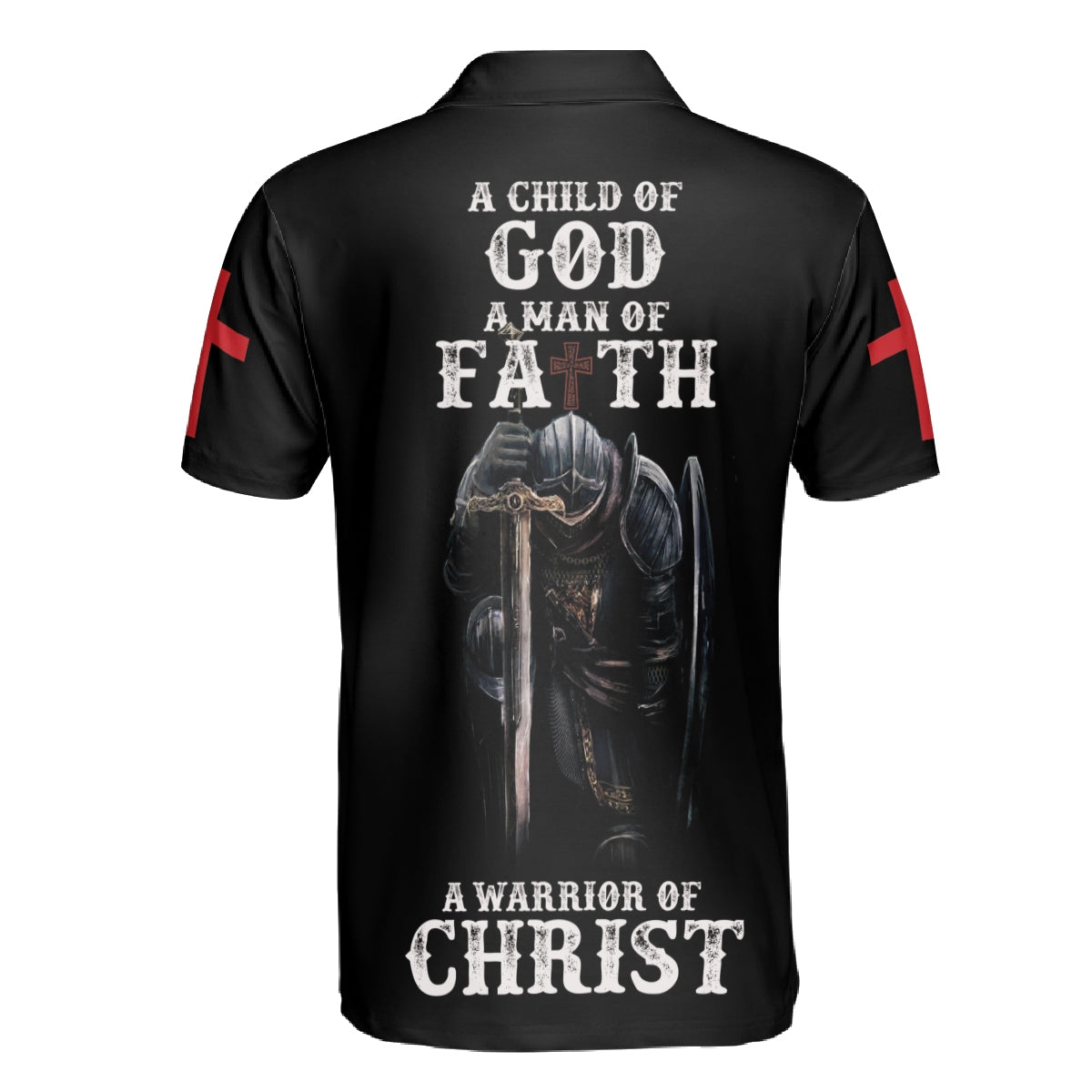 Petthouse | A Child Of God Polo Shirt Christian Jesus Artwork T Shirt Christ Warrior T Shirt Christian Outfit