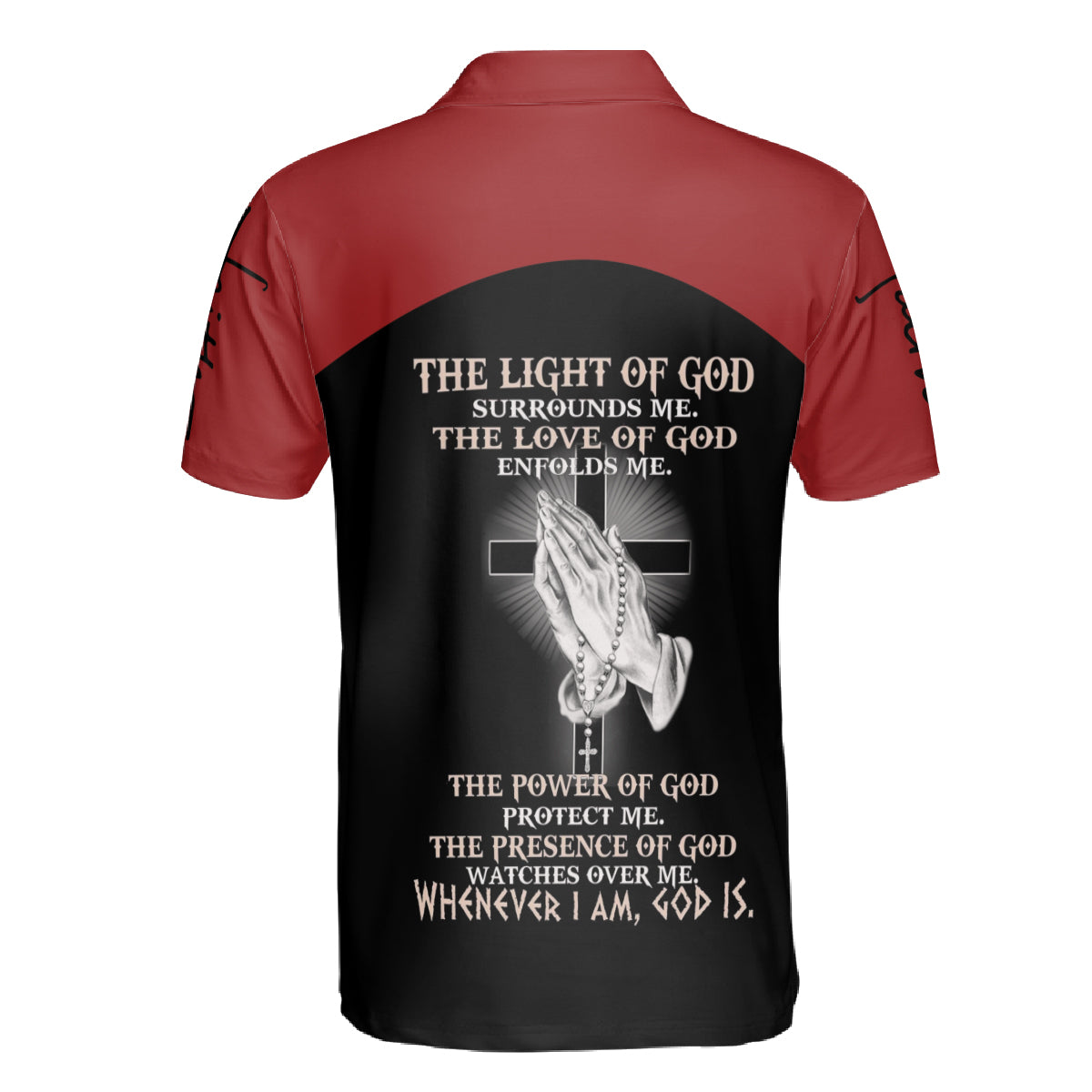 Petthouse | Jesus Faith Over Fear Polo Shirt Christian Prayer Polo Shirt Cross Faith Polo Shirt Unisex