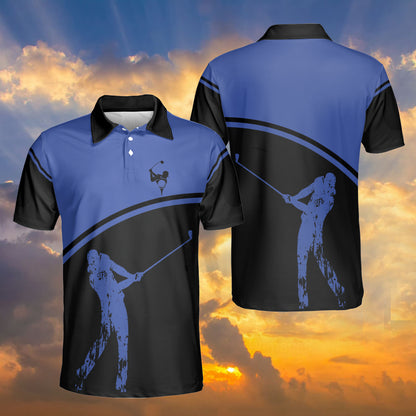 Petthouse | Golfman Polo Shirt, Golf Swing Polo Shirt, Golf Shirts, Golf Player Gift, Golf Dad Gift