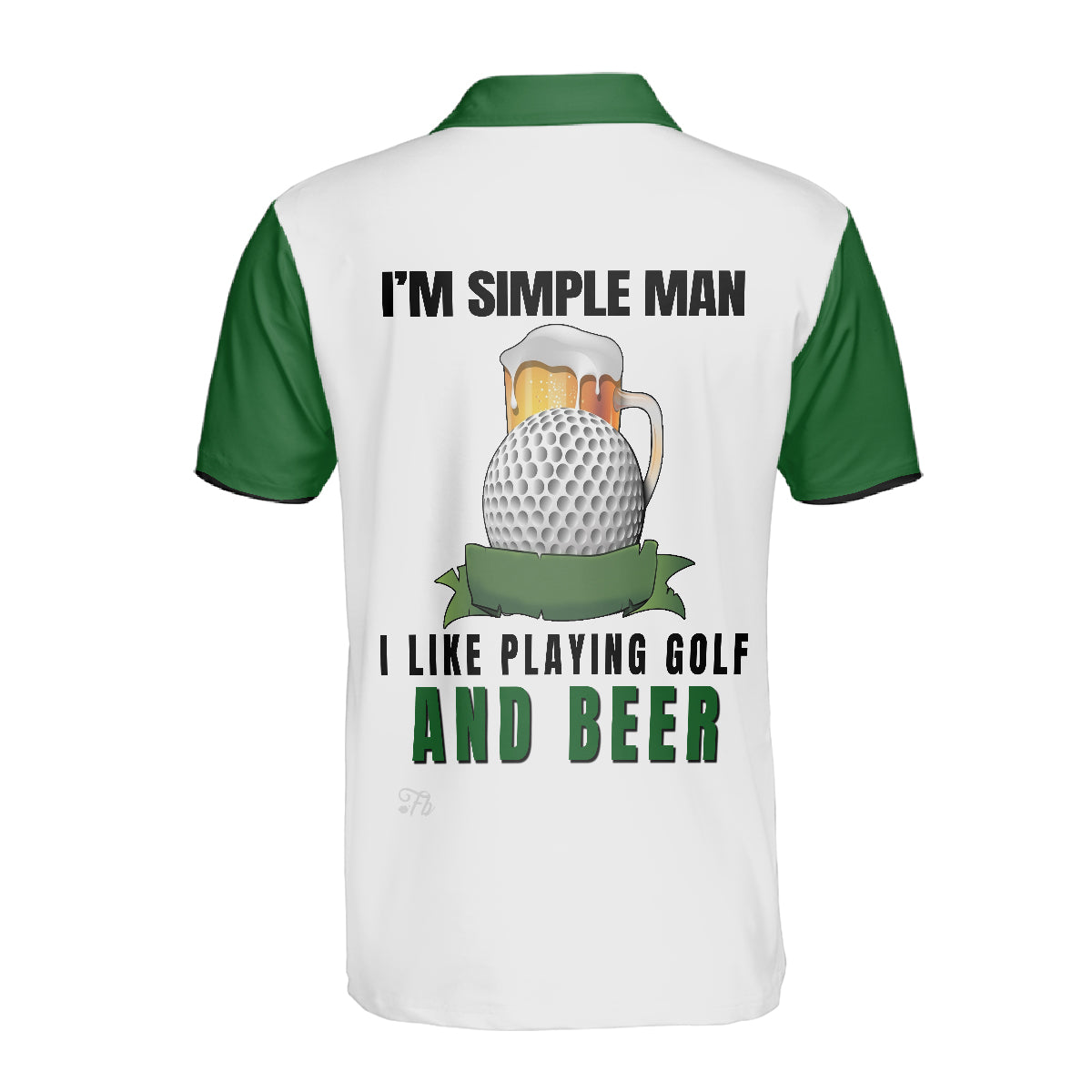 Petthouse | Customized Skeleton Golfer Men Polo Shirt I Like Golf And Beer Skull Golfing Sports