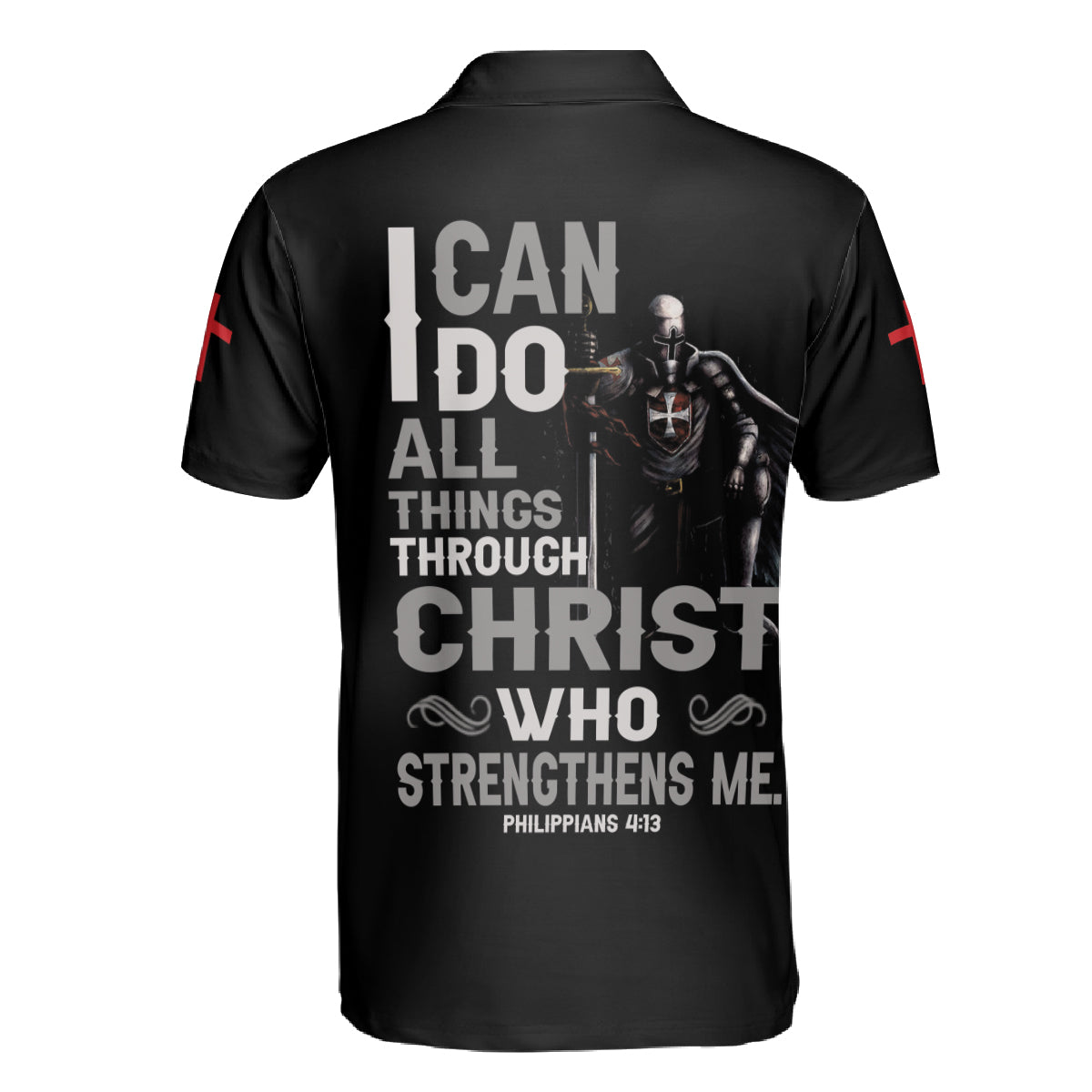 Petthouse | Christ God Artwork Polo Shirt I Can Do All Things Polo Shirt Christian Best Gift