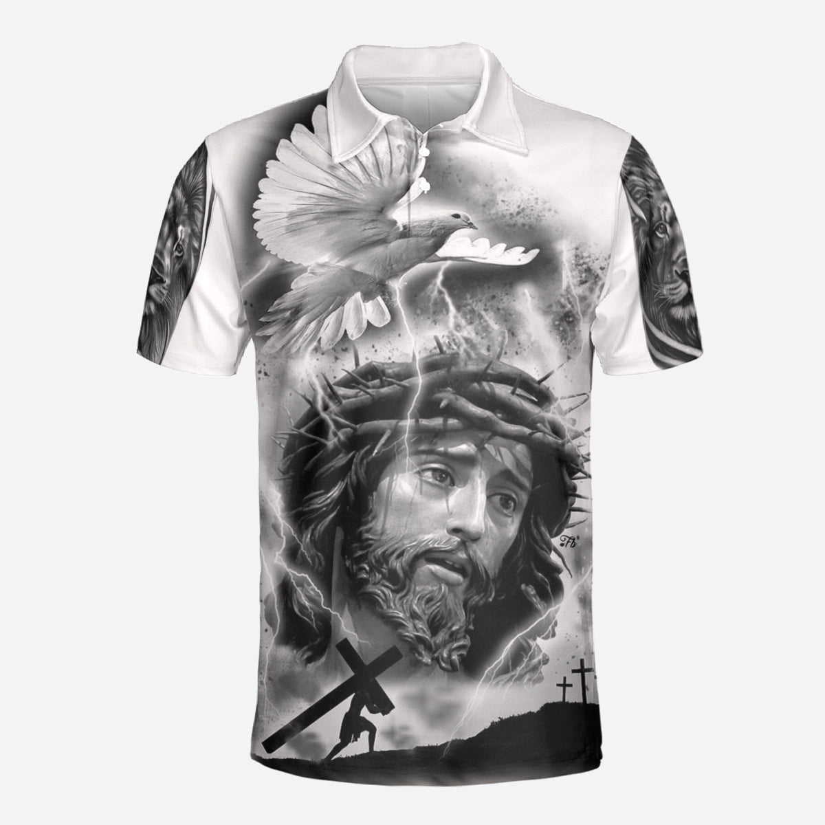 Petthouse | Customized Jesus My God My King My Everything Polo Shirt Jesus Christian Gift