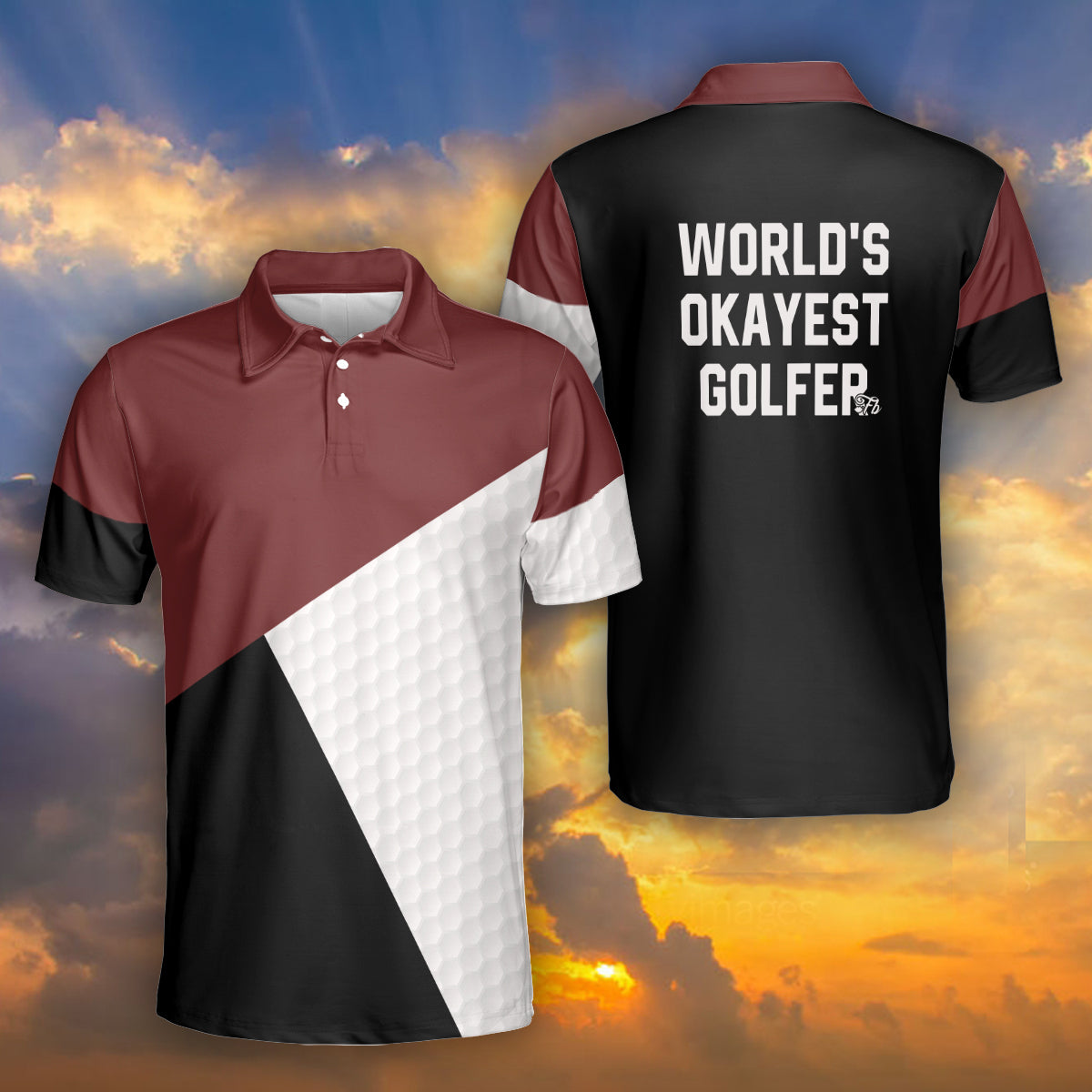 Petthouse | Golfer Polo Shirt, World's Okayest Gofler Polo, Golf Player Holiday Gift Idea Unisex Polo Shirt