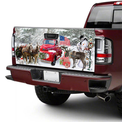 Petthouse | Christmas Art Wrap Red Truck Wrap Couple Horse Cover Moose Wrap Snowman Wrap Christmas Gift