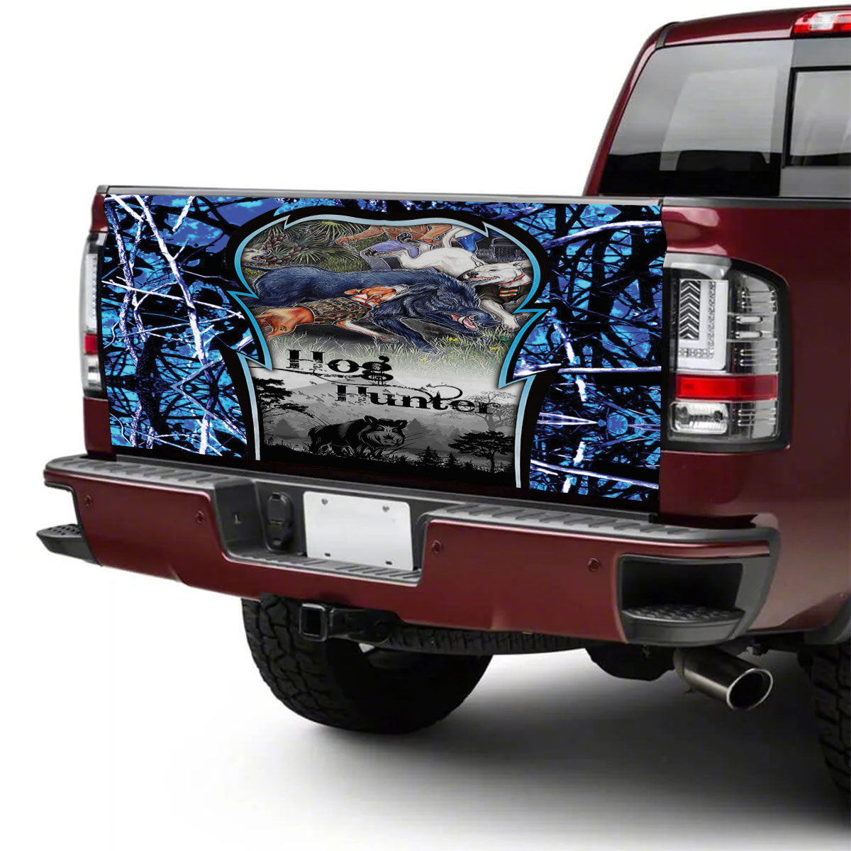 Petthouse | Hog Hunter Tailgate Wrap Camo Pattern Tailgate Cover Hunter Tailgate Wrap Hunter Lover Gift