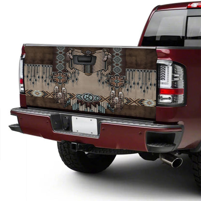 Petthouse | Native American Style Tailgate Wrap Vinyl Graphic Decal Native Tailgate Sticker Truck Decor