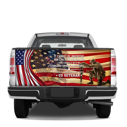 Petthouse | American Veteran Tailgate Wrap Decal Eagle American Tailgate Decal Us Veteran It Cannot Be Inherited