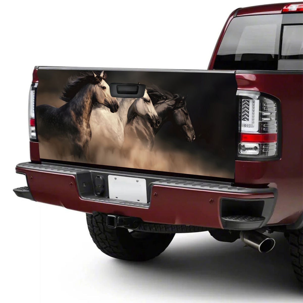 Petthouse | Horse Wildlife Tailgate Wrap, Running Horse Tailgate Wrap, Horse Lover Gift, Horse Decal