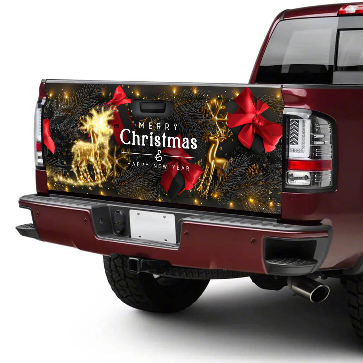 Petthouse | Merry Christmas Tailgate Wrap Happy New Year Wrap Holiday Car Wrap Holiday Decoration