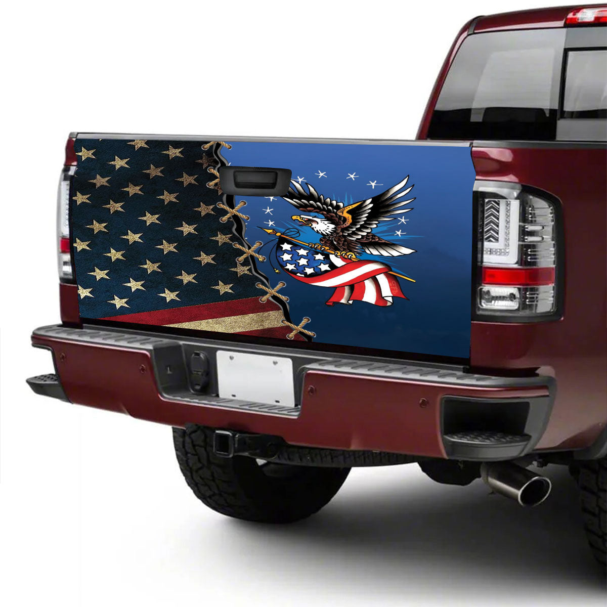 Petthouse | American Eagle Tailgate Wrap Vinyl Graphic Decal American Pride Sticker Truck Decoration