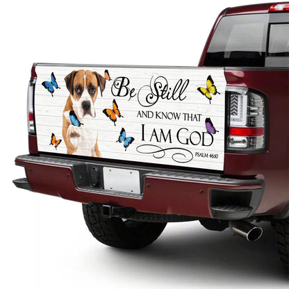 Petthouse | Boxer Tailgate Vinyl Graphic Wrap Farmhouse Style Truck Tailgate Decal Wraps God Motivation