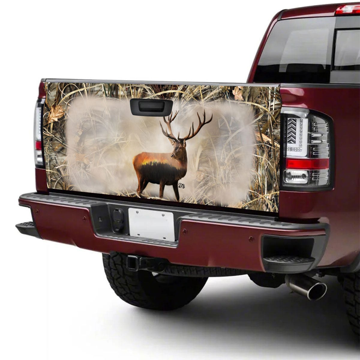 Petthouse | Forest Deer Tailgate Wrap, Deer Camo Hunting Tailgate Wrap, Deer Hunting Tailgate Wrap, Hunter Gift