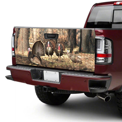 Petthouse | Turkey Hunting Tailgate Wrap, Thanksgiving Car Decor, Turkey Forest Tailgate Wrap, Hunter