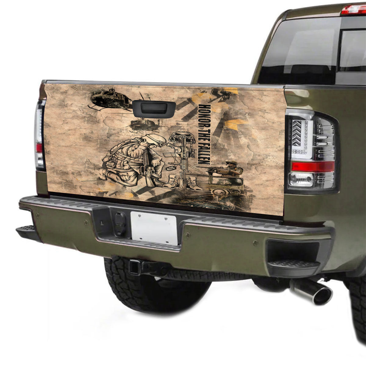 Petthouse | Truck Tailgate Wrap American Honor The Fallen Truck Decal Graphics Veteran Tailgate Decals