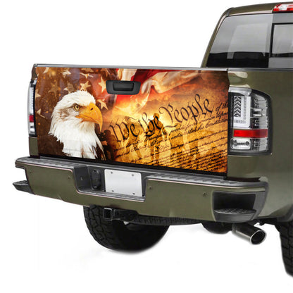 Petthouse | Eagle We The People American Flag Tailgate Wrap American Patriot Tailgate Vinyl Graphic Wrap