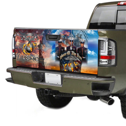 Petthouse | Truck Decals Home Of The Free Truck Tailgate Decal Sticker Wrap American Patriot Stickers Graphics