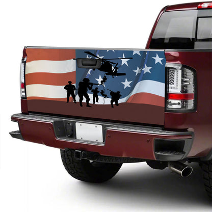 Petthouse | American Veteran Air Force Tailgate Wrap Decal Sticker Us Soldier Military Truck Decoration