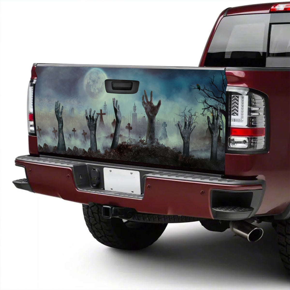 Petthouse | Creepy Hand Tailgate Wrap, Creepy Halloween Tailgate Wrap, \nhalloween Night Tailgate Wrap