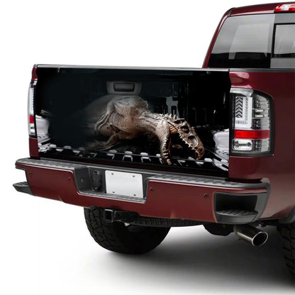 Petthouse | Raptor Dinosaur Tailgate Wrap Jurassic World Tailgate Cover Dinosaur Lover Decal Car Accessories