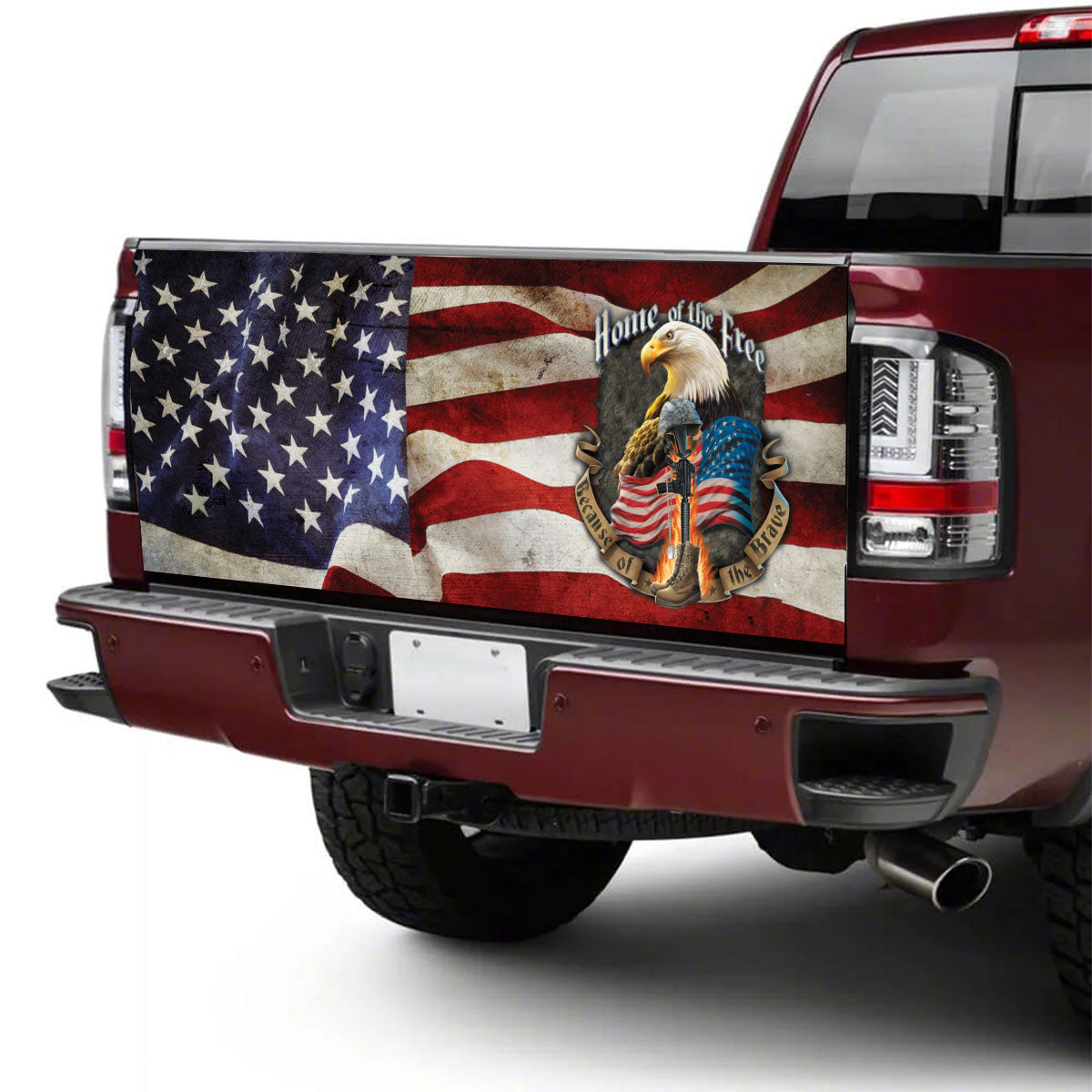 Petthouse | Home Of The Free Tailgate Wrap American Eagle Tailgate Wrap American Flag Tre Cover Car Decoration