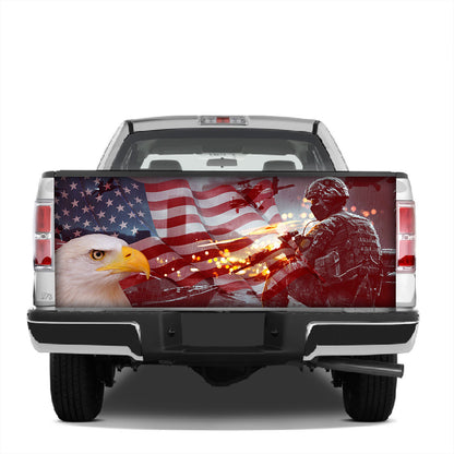 Petthouse | America Veterans Wrap America Fighting Wrap Warriors Tailgate Wrap Patriot Car Decoration