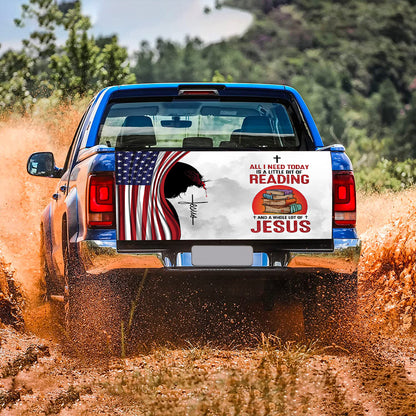 Petthouse | God Blessed America Tailgate Wrap Christ Jesus God Tailgate Wrap American Patriot Christian Gift