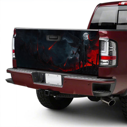 Petthouse | Creepy Evil Tailgate Wrap, Halloween Satan Tailgate Wrap, Halloween Gift, Son Gift