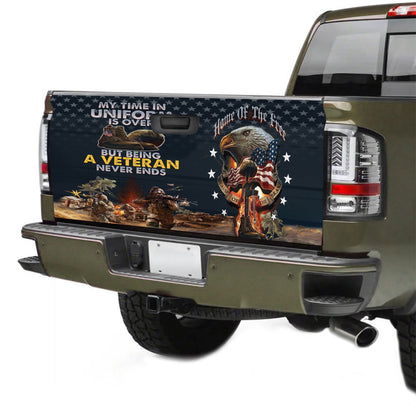 Petthouse | Army Veteran Truck Tailgate Decal Sticker Wrap Home Of The Free \ntailgate Mural Car Decor