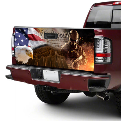 Petthouse | Eagle Veteran American Honor The Title Tailgate Wrap We The People Vinyl Decal