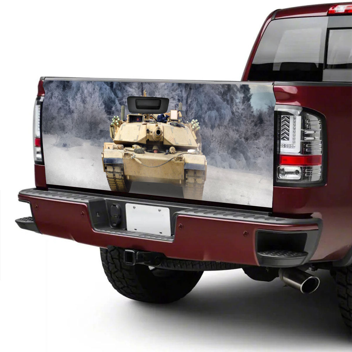 Petthouse | Tank Military Tailgate Wrap Vinyl Graphic Decal Tank Sticker Truck Decoration Gift For Dad