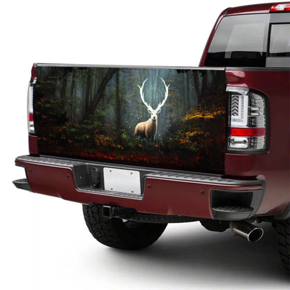 Petthouse | Deer Hunting Tailgate Wrap Decal Deer In Forest Decal Sticker Deer Car Decor