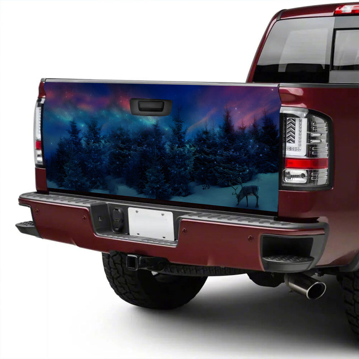 Petthouse | Magical Christmas Night Tailgate Wrap, Reindeer Tailgate Wrap, Magic Night Tailgate Wrap