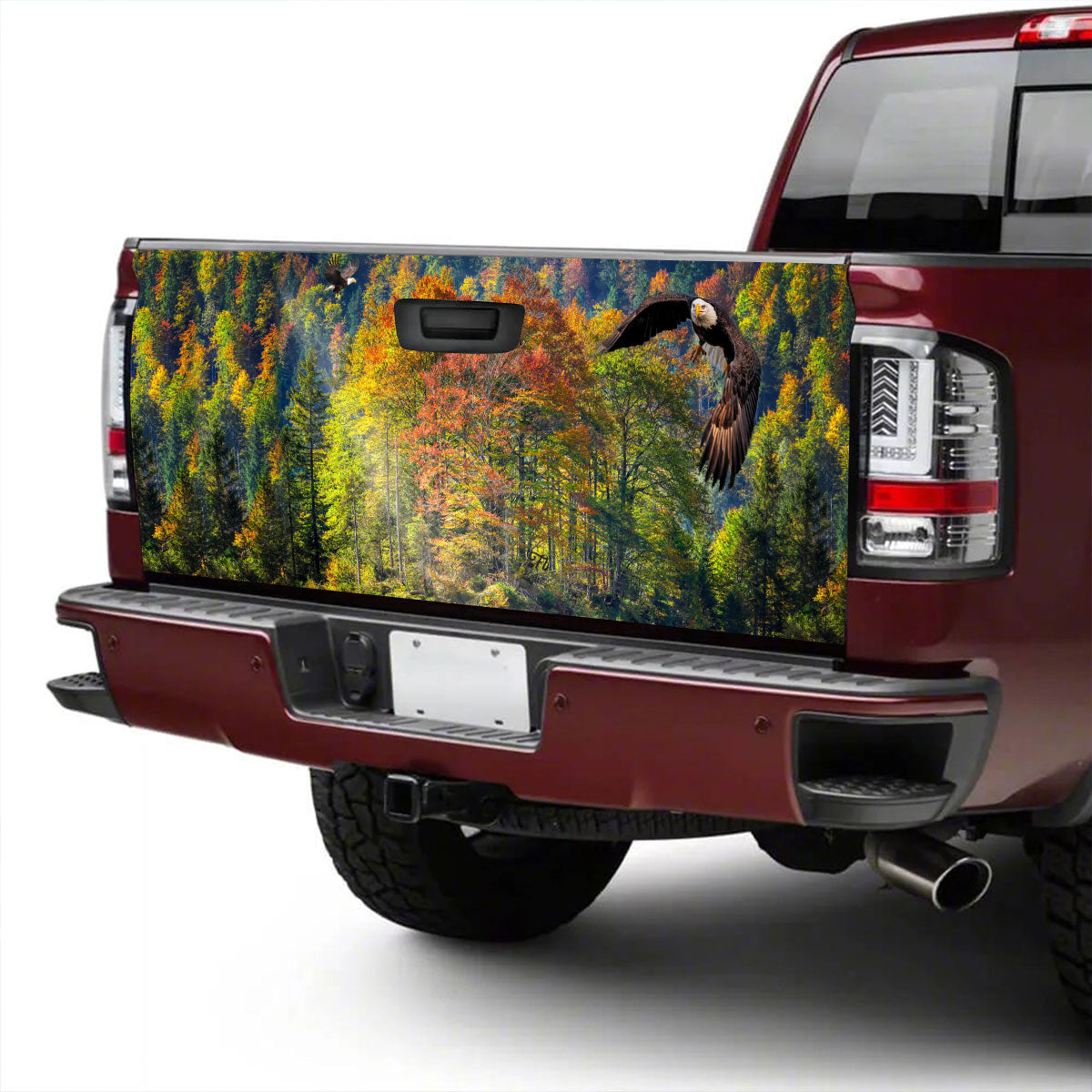 Petthouse | Forest Tailgate Wrap, Eagle Forest Forest Tailgate Wrap, Beautiful Landscape Tailgate