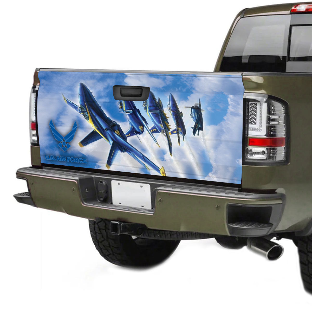 Petthouse | Us Air Force Tailgate Wraps For Trucks Navy Aviation Art Tailgate Sticker Military Aircraft