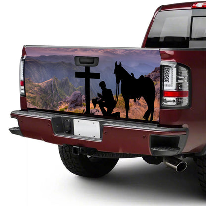 Petthouse | Christian Horse Lovers Tailgate Wrap, Cowboy Cowgirl Truck Decor Gift Idea