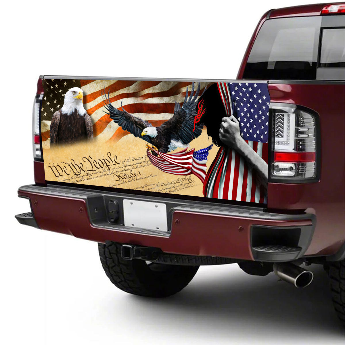 Petthouse | Eagle American Flag We The People Truck Tailgate Wrap American Patriot Gift Idea