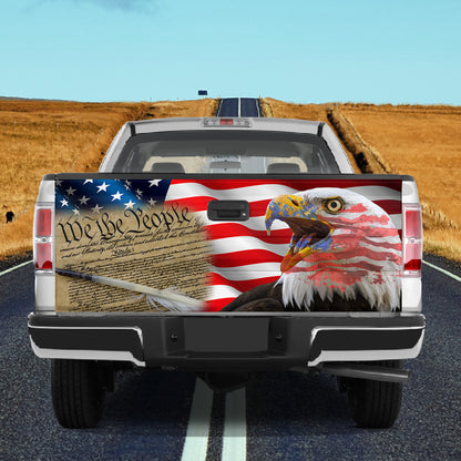 Petthouse | Eagle American Flag Truck Tailgate Wrap American We The People Independence Day