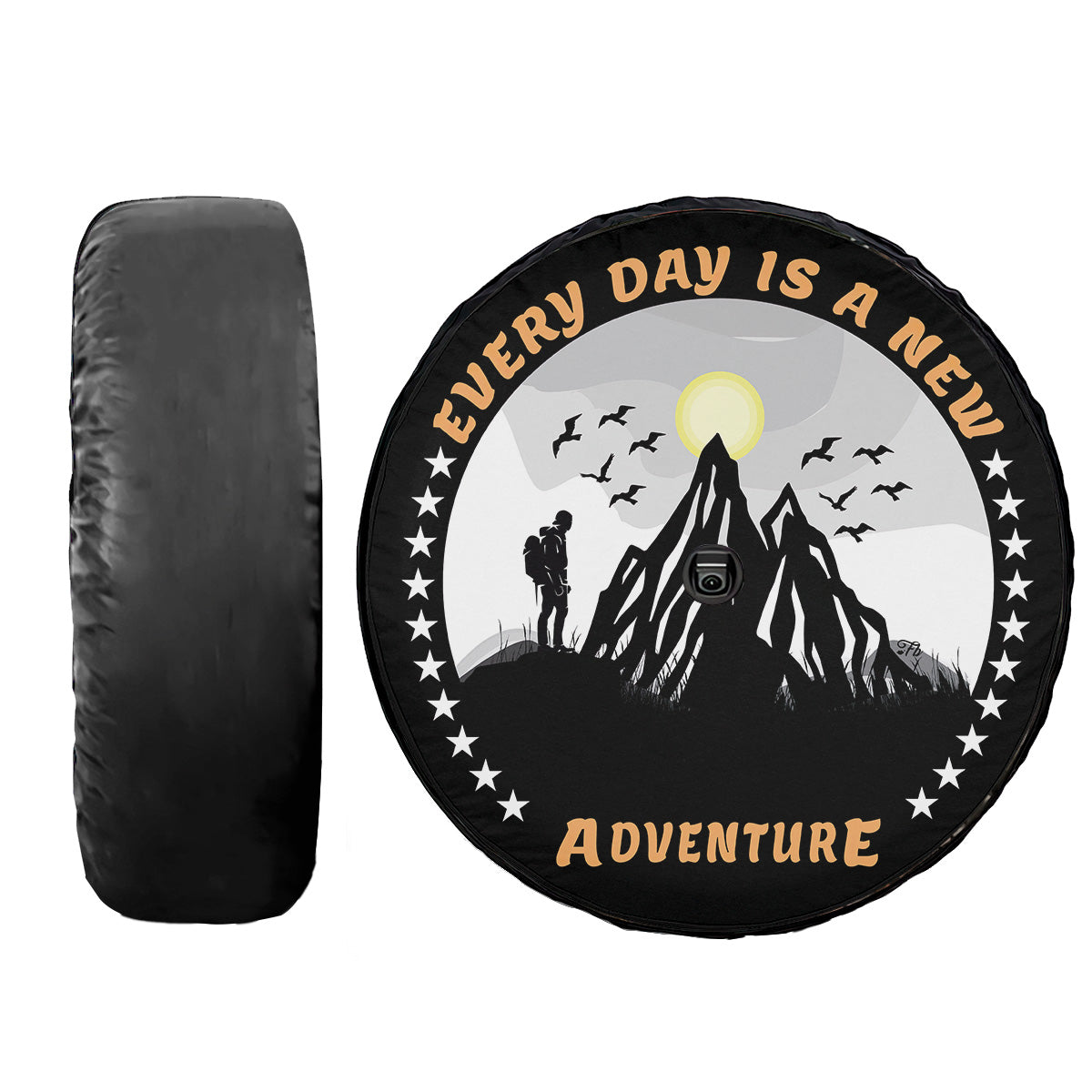 Petthouse | Every Day Is A New Adventure Spare Tire Cover Camping Tire Covers Wheel Cover For Car Camper Gift