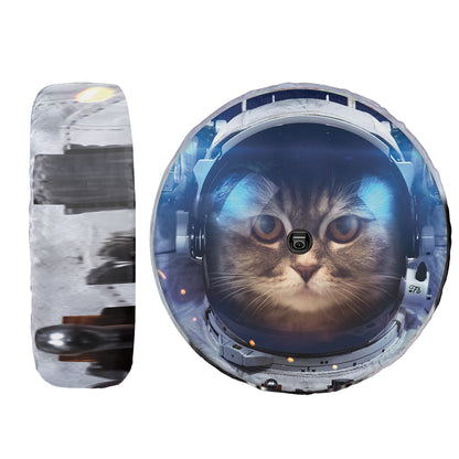 Petthouse | Astronaunt Cat Cute Spare Tire Cover Cat Space Travel Wheel Cover Funny Cat Lover Car Accessories