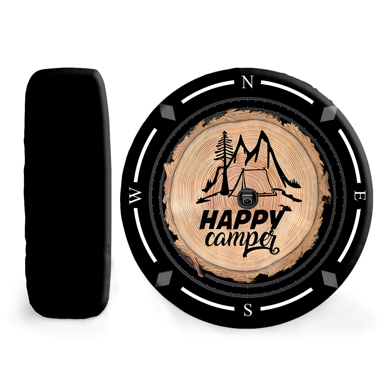 Petthouse | Happy Camper Spare Tire Cover Mountain Tire Wheel Protector \ncompass Trailer Tire Cover