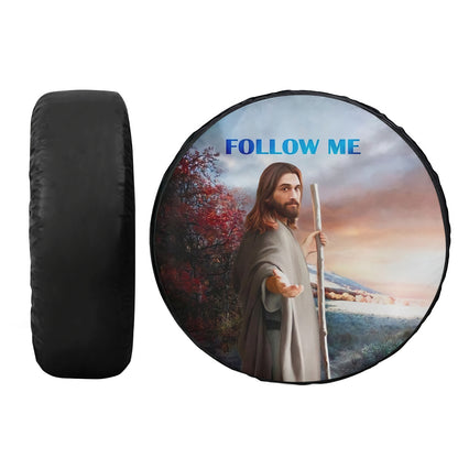 Petthouse | Jesus Follow Me Spare Tire Cover Jesus Wheel Cover Christian Gift Jesus Take My Hand Gift Idea