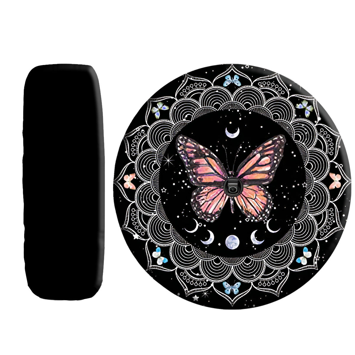 Petthouse | Butterfly Moon Mandala Style Spare Tire Cover Butterfly Truck Decoration Car Decor