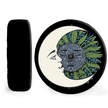 Petthouse | Sun & Moon Essentials Tire Cover Day And Night Tire Cover Vintage Style Wheel Cover Car Accessories