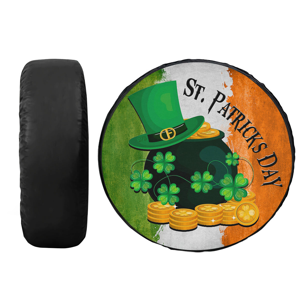 Petthouse | St Patrick Day Spare Tire Cover Patrick Lucky Coin Irish Family Gifts Decor Car